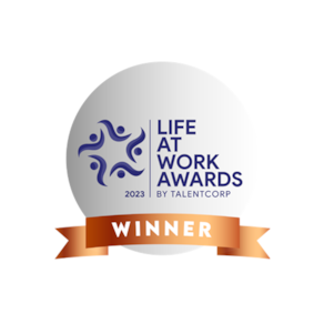 Life At Work Awards Winner Logo in circle shape