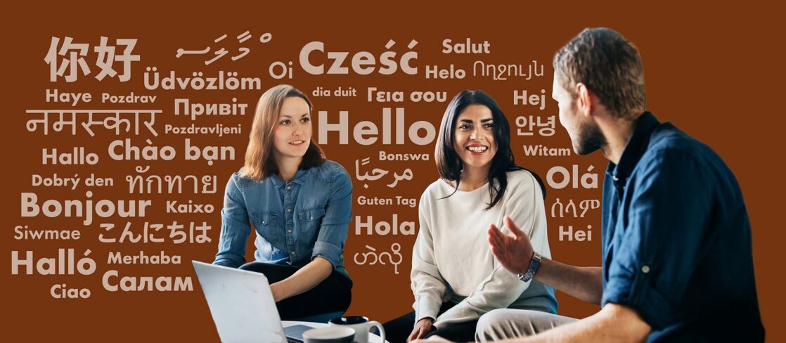 Group of people having a discussion