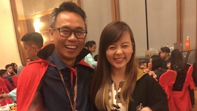 Alyssa with her Maintenance Manager during Shell Sarawak Asset Dinner
