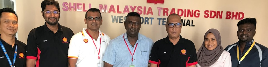 Amira with her team at terminal