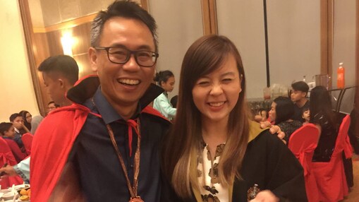 Alyssa with her Maintenance Manager during Shell Sarawak Asset Dinner