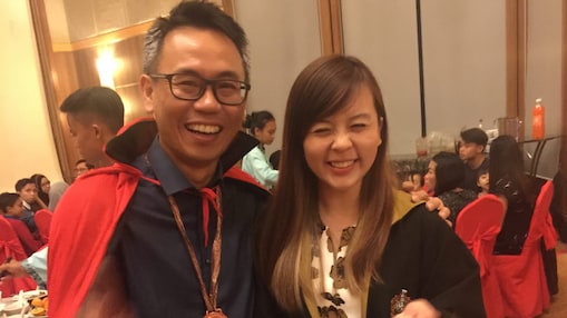 Alyssa with her Maintenance Manager during Shell Sarawak Asset Dinner