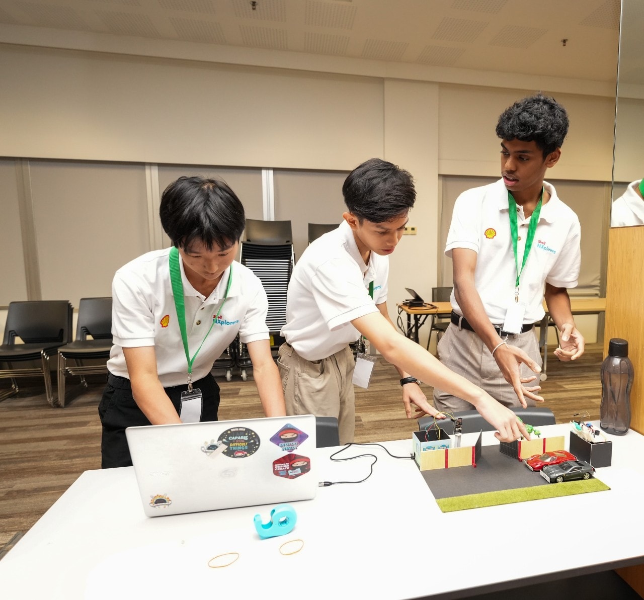 Team JAM testing their invention