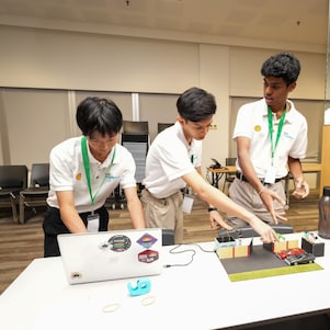 Team JAM testing their invention