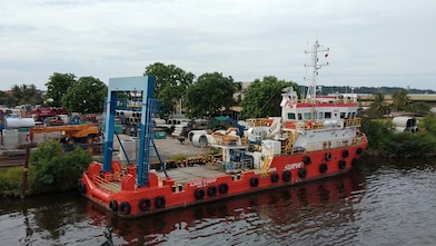 People looking at a safety exhibition