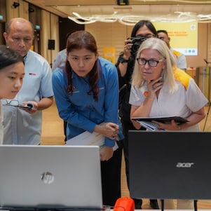 Judging session for Hopecore of SMK Lutong during Shell NXplorers Malaysia National Final
