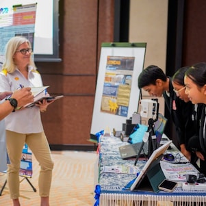 Judging session for team Luminaries of SM All Saints during Shell NXplorers Malaysia National Final