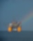 Mars B Platform in the Gulf of Mexico with a rainbow overhead