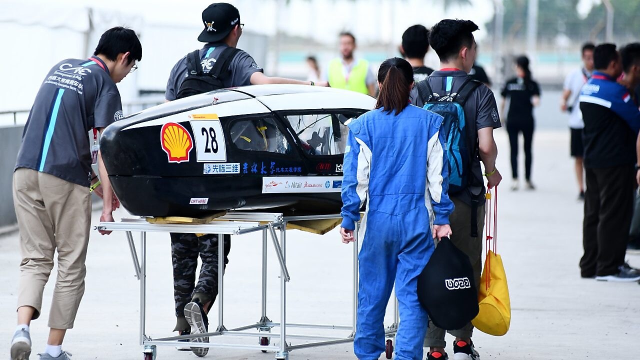 Conception Racing Team, race number 28, from Jilin University, China, competing in the Prototype - Gasoline category