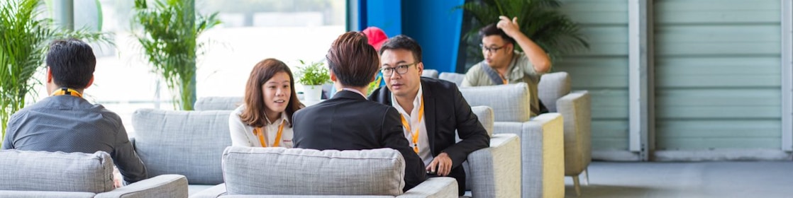 People sitting in couch