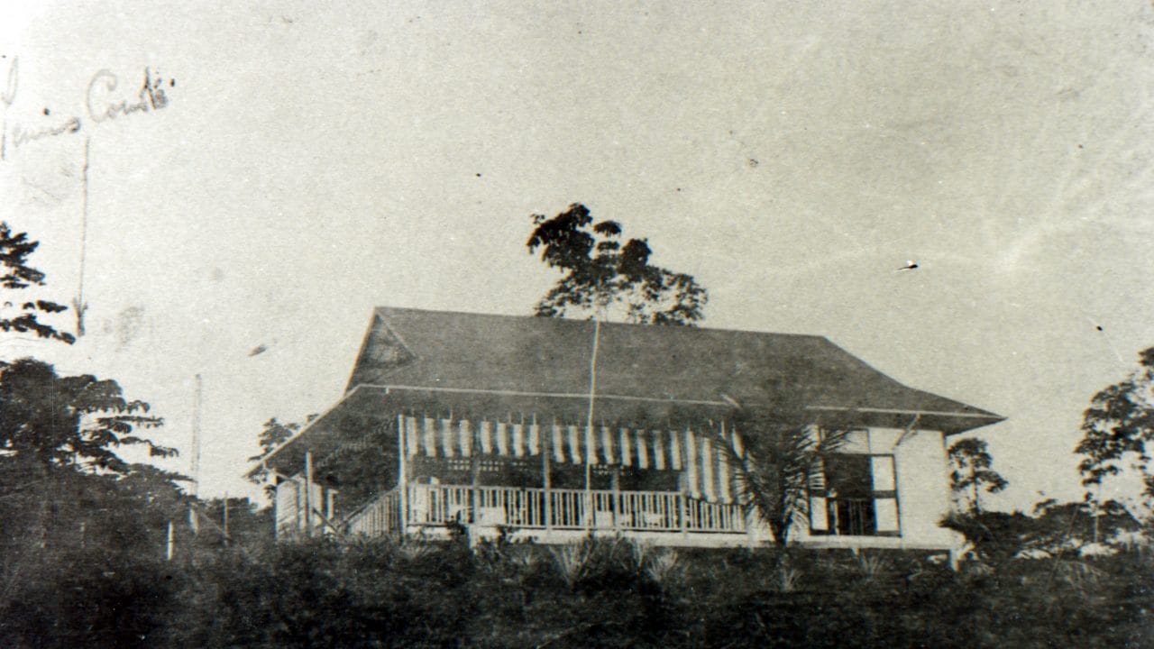 The Miri Club build on Club Hill, 1913