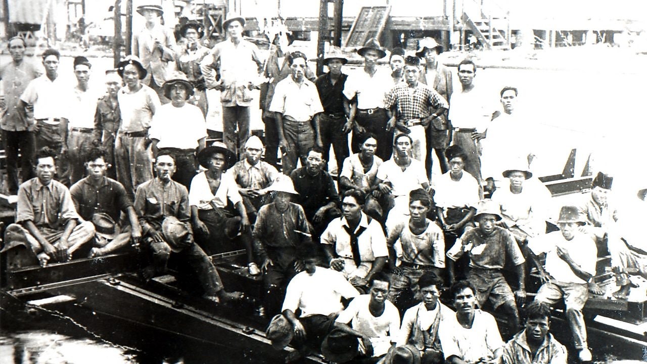 Marine Slipway workers of the early years
