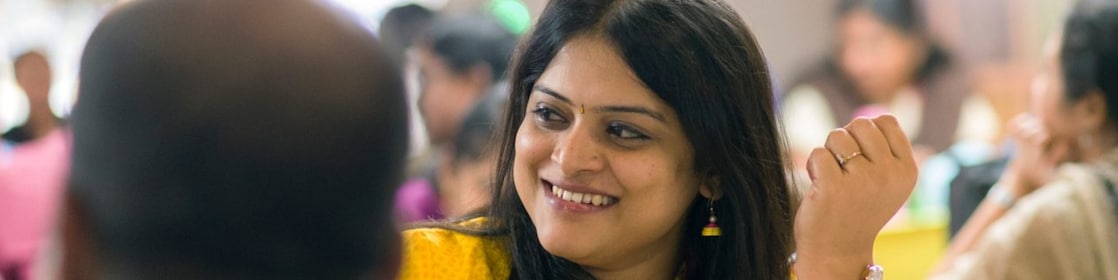 Shell employees during lunch