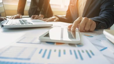 Person using a tablet