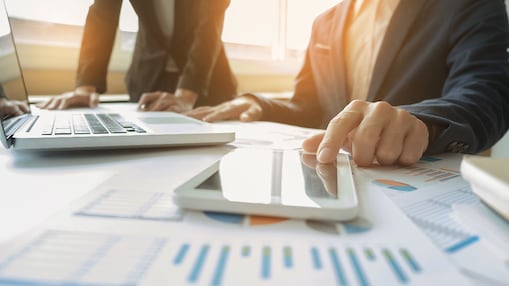 Making calculations on a desk