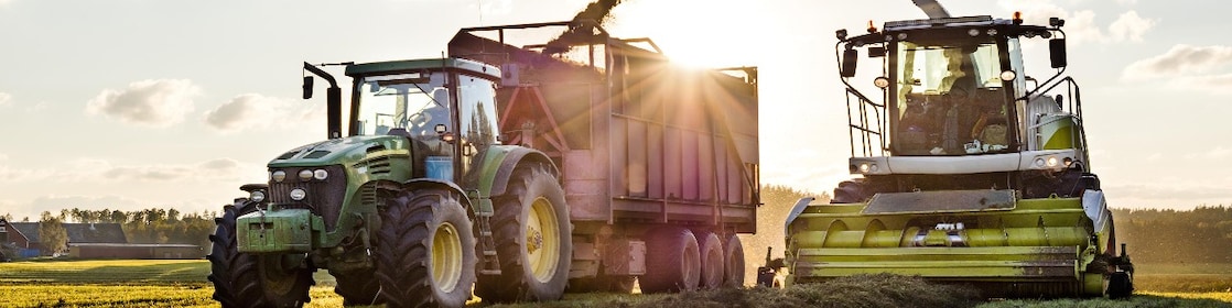 tractor on field