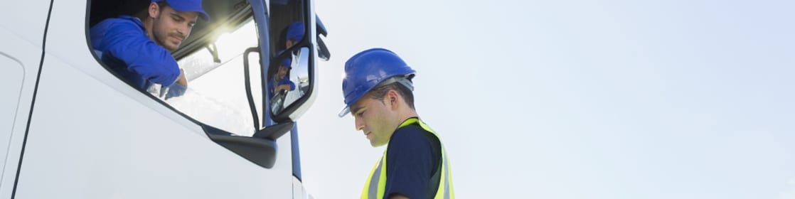Man carrying out safety checks at a fuel distribution site in South Africa
