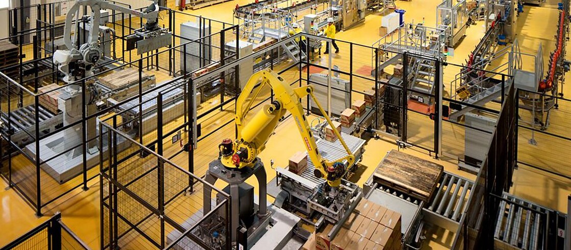 Robots in warehouse
