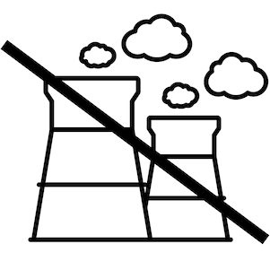 No evaporative cooling