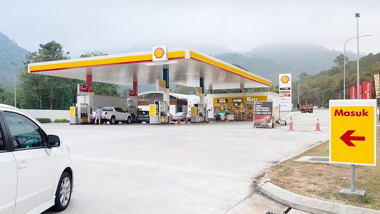 motorist looking at mobile phone