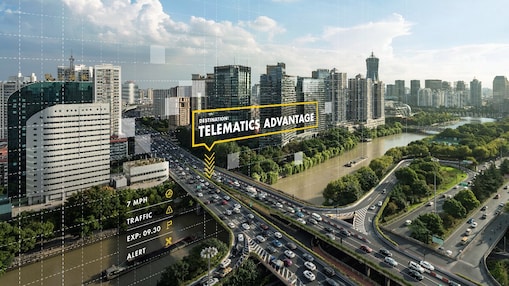 Ariel viwe of smart city