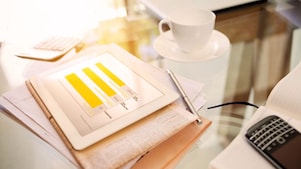 tablet on desk