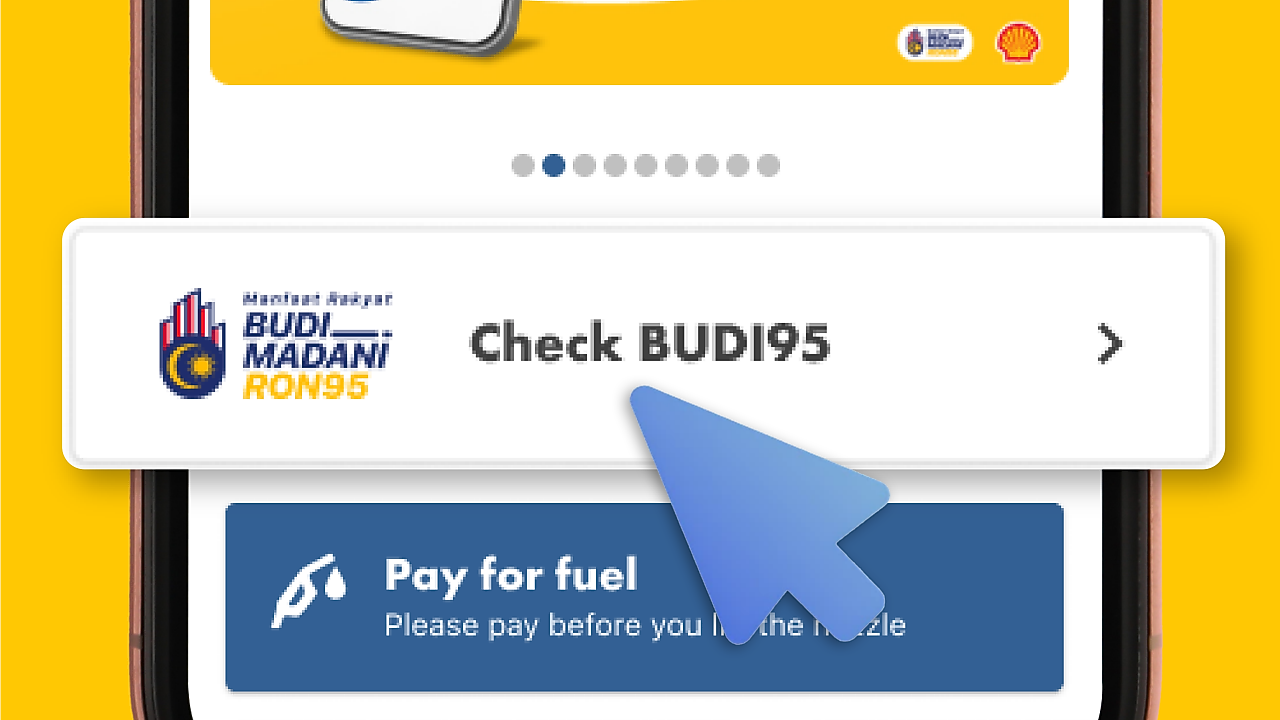 Click on ‘Check BUDI95’ on the homepage