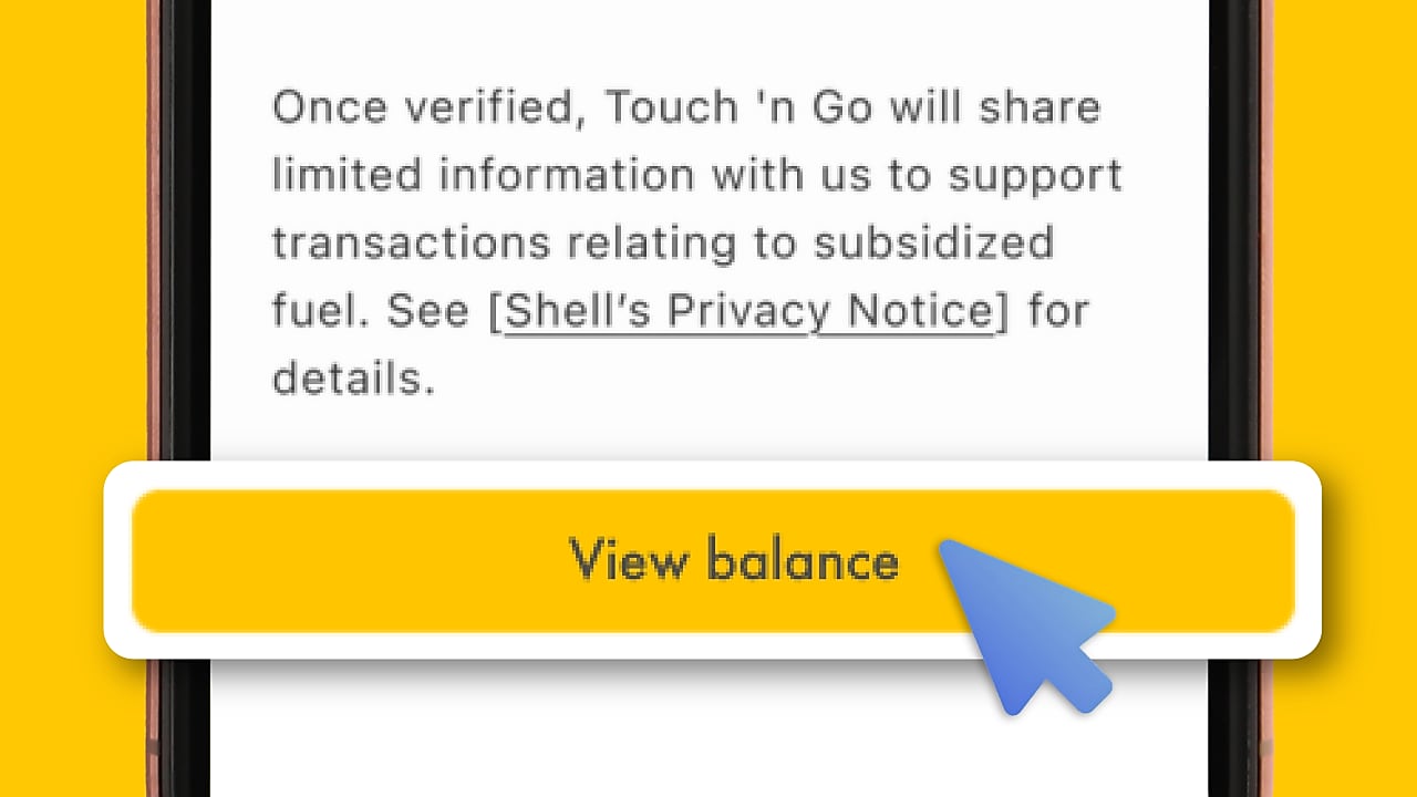 Click ‘View balance’