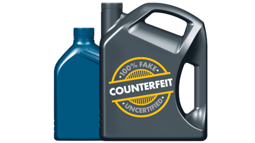Illustration of counterfeit product