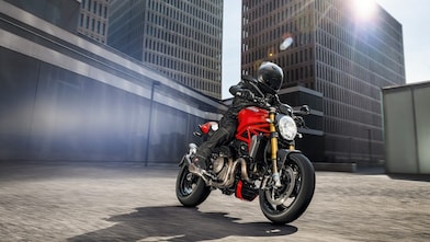 premium biker riding a bike