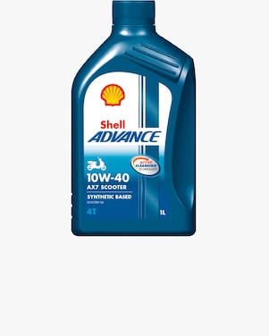 Packshot of Shell Advance 4T AX7 Scooter