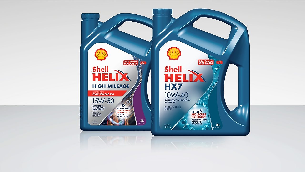 Shell Helix Semi Synthetic Motor Oils range