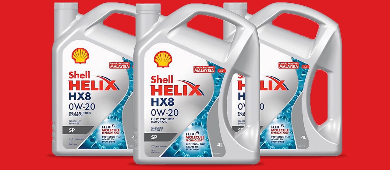 Packshot of Shell Helix HX5 SN 10W-30