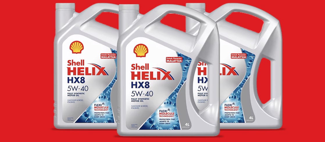 Packshot of Shell Helix HX5 SN 10W-30
