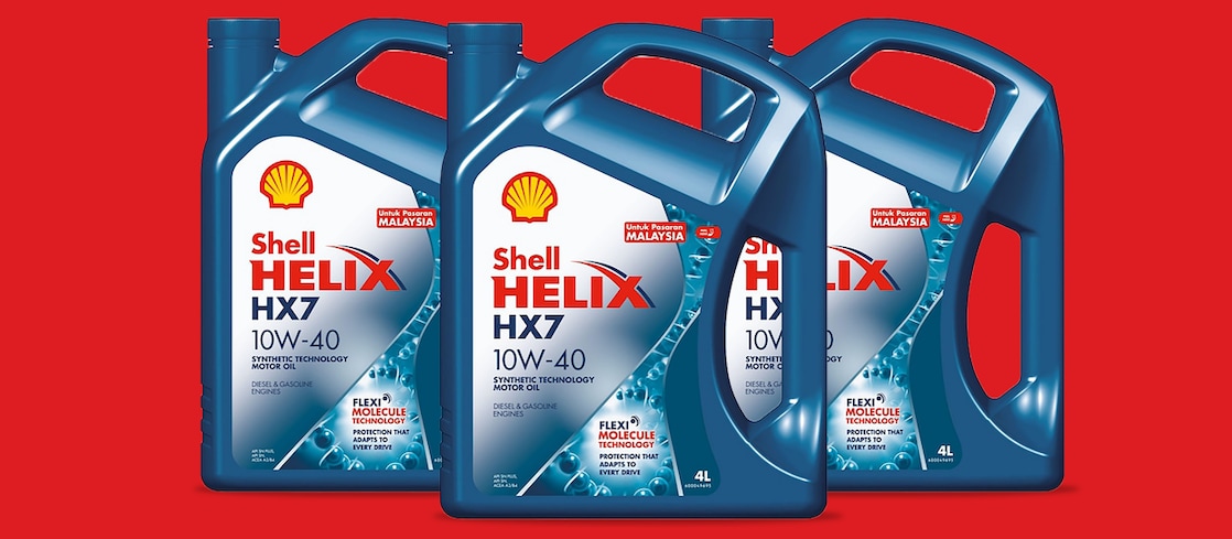 Packshot of Shell Helix HX5 SN 10W-30