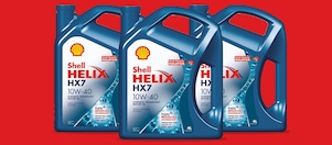Packshot of Shell Helix HX5 SN 10W-30