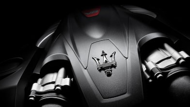 Illustration of a Maserati engine which uses Shell Helix Ultra oil with PurePlus technology