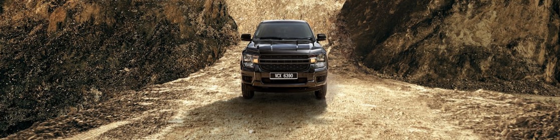 Image shows a truck on a road