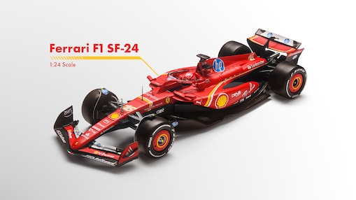 1:24 scale model of the Ferrari F1 SF-24 car