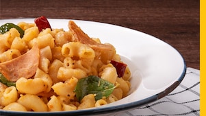 Salted Egg Chicken Pepperoni Mac n Cheese