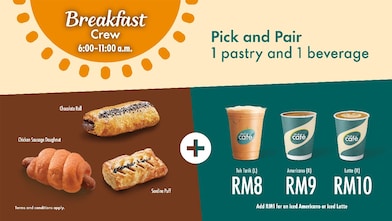 Breakfast combo cafe